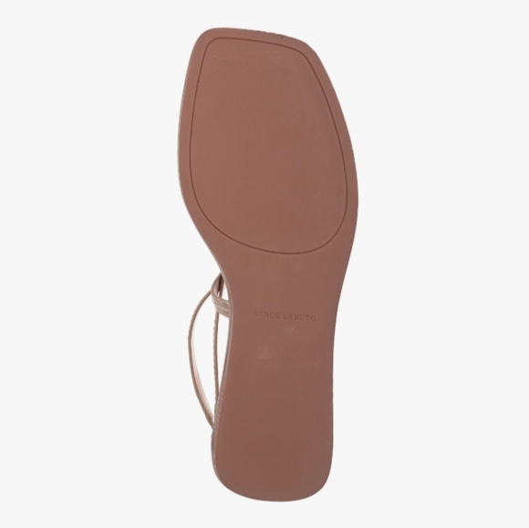 Vince Camuto Golden Champagne Leather Brenndie Buckle Sandal Size 71/2 - Picture 5 of 8